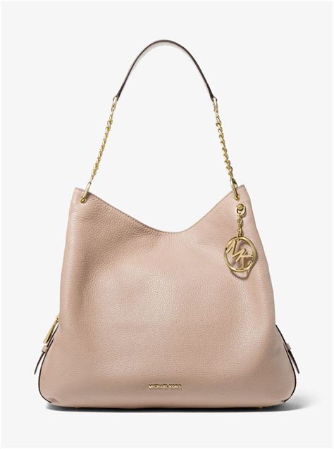 michael michael kors slim lillie pebble leather carryall wallet|Lillie Large Faux Pebbled Leather Shoulder Bag .